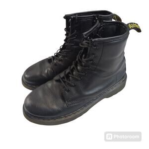 Dr. Martens Youth 3 Women's 5 Softy T Combat Boots High Top Side Zip 1460J